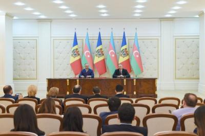 Azərbaycan və Moldova prezidentləri bəyanatlarla çıxış etdilər