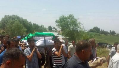 Füzulidə həlak olan nənə və nəvə dəfn edildi