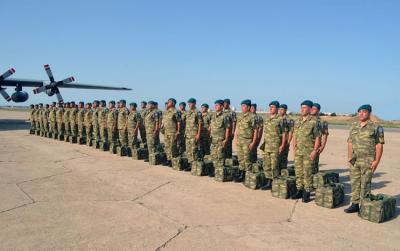 Sülhməramlıların bir qrupu Əfqanıstana yola salındı
