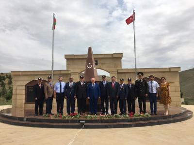 Türkiyənin ehtiyatda olan yüksək rütbəli zabitləri Şamaxıya səfər ediblər - Foto