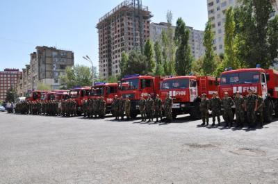 FHN-in xilasetmə dəstəsi Gürcüstanda yanğınların söndürülməsinə cəlb olundu