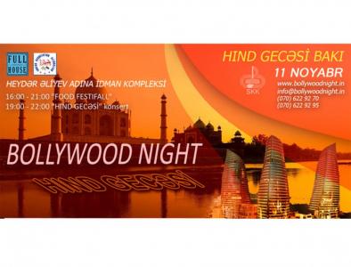 Bakıda “Bollywood Night” bayramı təşkil ediləcək