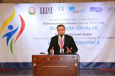 Ukrayna Azərbaycanlı Gənclər Birliyinin 3-cü forumu öz işinə başlayıb- Fotolar