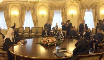 Moskvada Azərbaycan, Rusiya və Ermənistan dini liderlərinin görüşü başladı