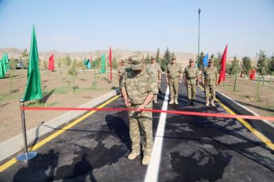 Cəbhəboyu zonada yeni hərbi hissə açıldı