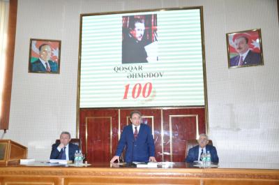BDU-da Qoşqar Əhmədovun 100 illik yubileyi qeyd olundu