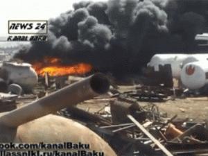 Bakıda güclü yanğın - <b style="color:red">Video</b>