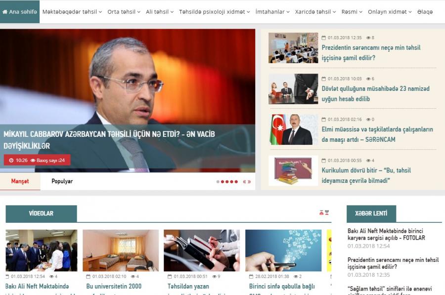 Elşad Eyvazlı yeni sayt açdı - <b style="color:red">AzEdu</b>