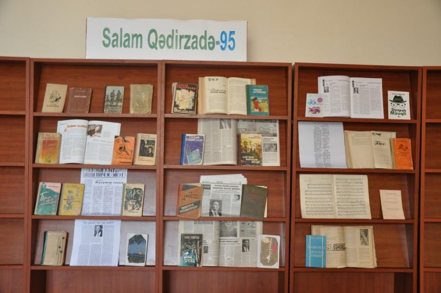 Milli Kitabxanada "Salam Qədirzadə-95" sərgisi<b style="color:red"></b>