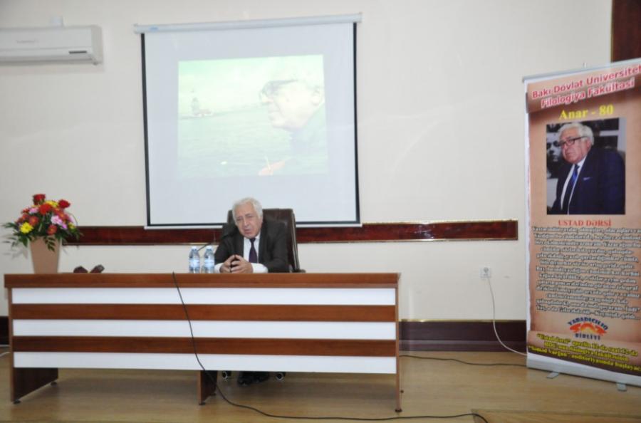 BDU-nun Filologiya fakültəsində Anarın “Ustad dərsi” - <b style="color:red">Fotolar</b>