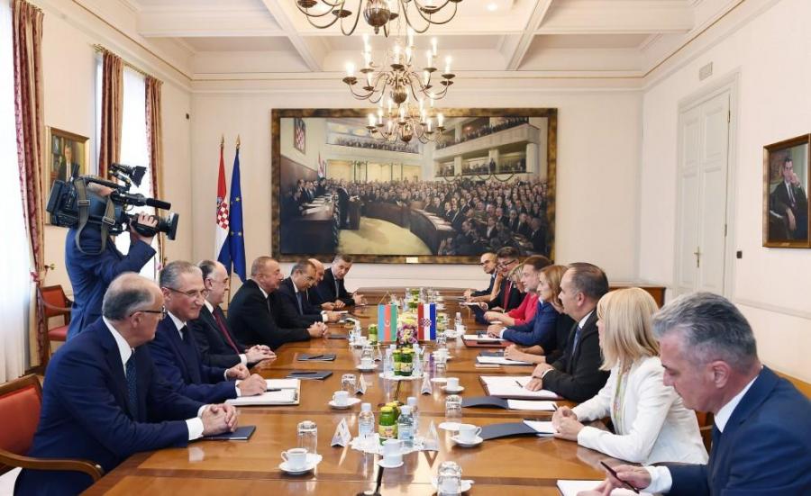 Prezident Xorvatiya parlamentinin sədri ilə görüşdü<b style="color:red"></b>