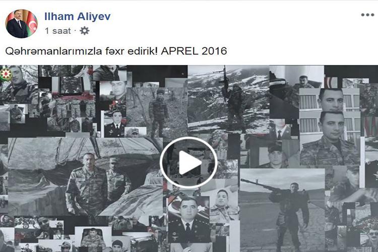 Prezident Aprel döyüşlərinin ildönümü münasibətilə videoçarx paylaşdı - <b style="color:red">Video </b>