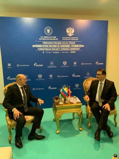 Energetika naziri Pərviz Şahbazov İstanbulda türkiyəli həmkarı ilə görüşüb<b style="color:red"></b>