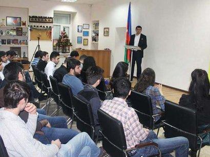 Kiyevdə "Azərbaycan gəncliyinin inkişafında neft strategiyasının rolu" mövzusunda tədbir keçirilib <b style="color:red">(FOTO)</b>