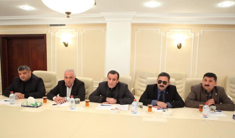 Qarabağ qaziləri Səhiyyə Nazirliyində olublar<b style="color:red"></b>
