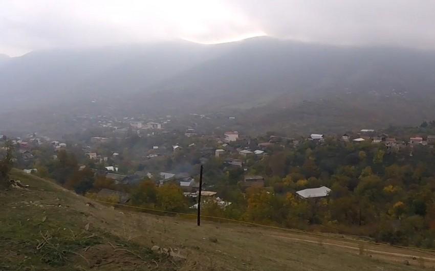 Füzuli və Xocavəndin işğaldan azad edilən kəndlərinin görüntüləri - <b style="color:red">Video</b>