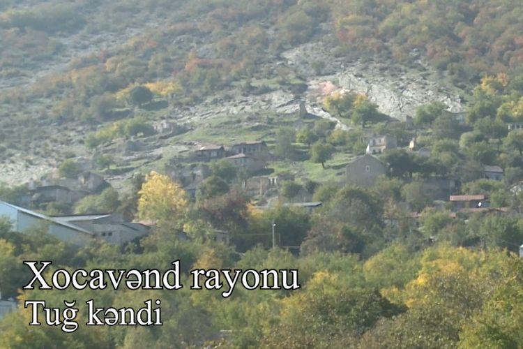 Xocavəndin işğaldan azad olunan Tuğ kəndi - <b style="color:red">Video</b>
