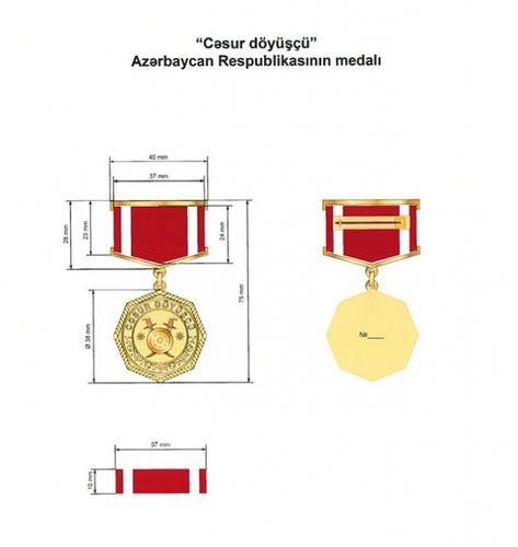 “Cəsur döyüşçü” medalının Əsasnaməsi təsdiqləndi<b style="color:red"></b>