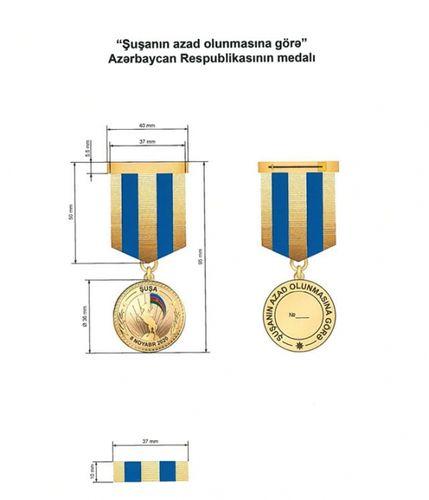 “Şuşanın azad olunmasına görə” medalı haqqında əsasnamə təsdiq edildi<b style="color:red"></b>