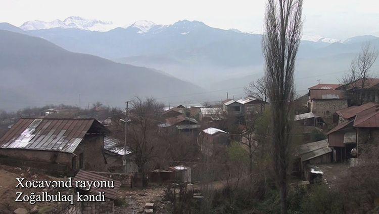 Xocavəndin Zoğalbulaq kəndindən görüntülər - <b style="color:red">Video </b>