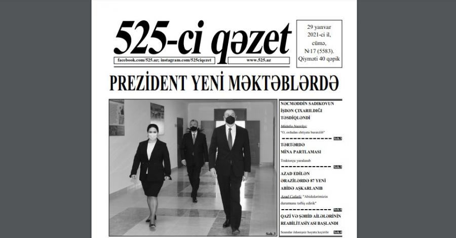 "525-ci qəzet"in 29 yanvar sayında nələr var? - <b style="color:red">ANONS</b>