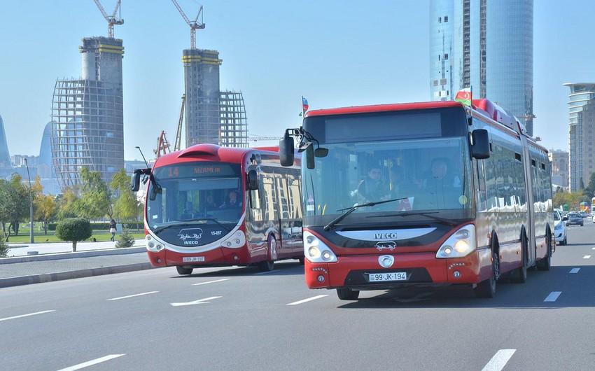 Bakıda 40-a yaxın müntəzəm marşrut xətti üzrə avtobusların hərəkəti ləngiyir