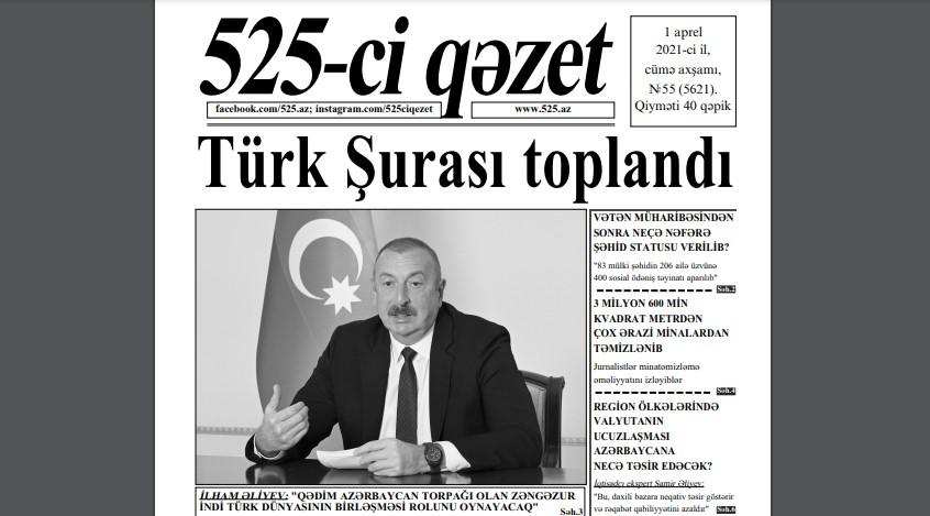 "525-ci qəzet"in 1 aprel sayında nələr var? - ANONS