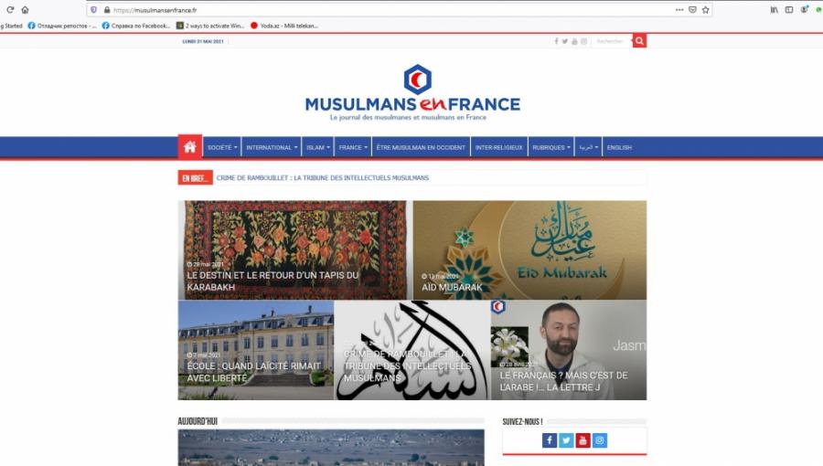 Fransa mediasında Qarabağ xalçası haqqında məqalə yayımlanıb<b style="color:red"></b>