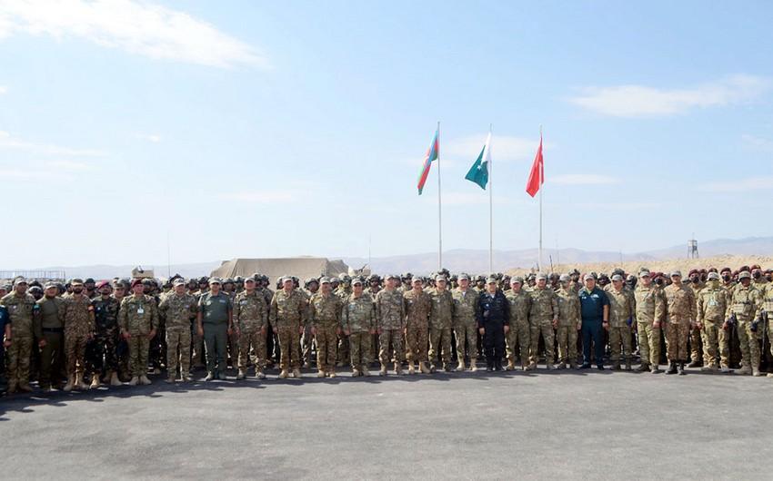 Generallar Azərbaycan, Türkiyə və Pakistan xüsusi təyinatlılarının təlimini izləyib - Video