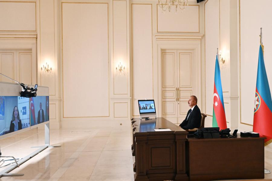 Prezident İlham Əliyev İspaniyanın EFE informasiya agentliyinə müsahibə verib