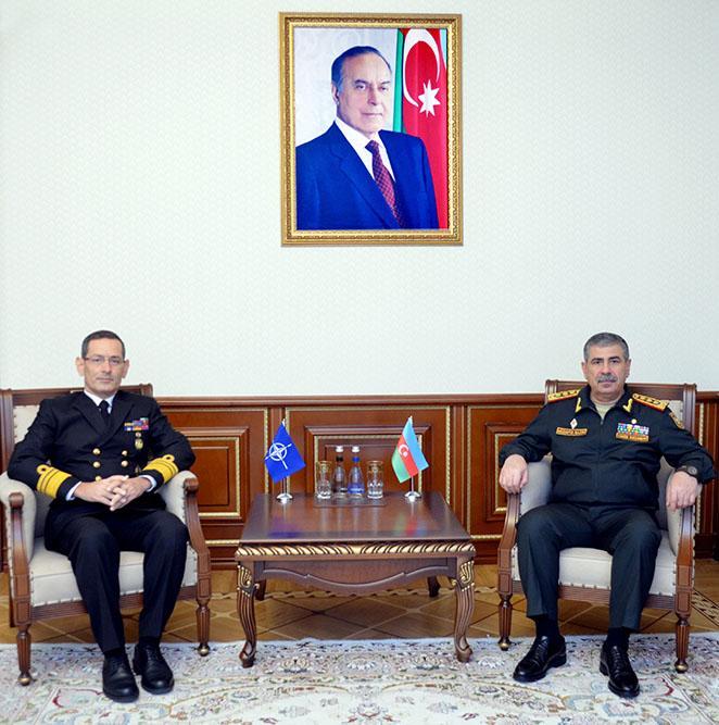 Zakir Həsənov NATO admiralını Ermənistanla sərhəddəki vəziyyət barədə məlumatlandırıb
