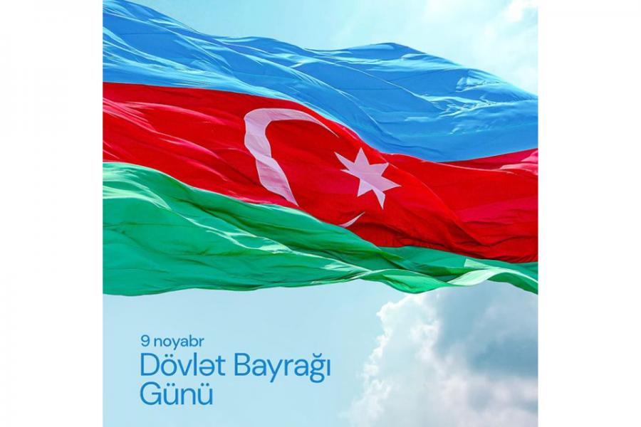 Mehriban Əliyeva Dövlət Bayrağı Günü münasibətilə paylaşım edib