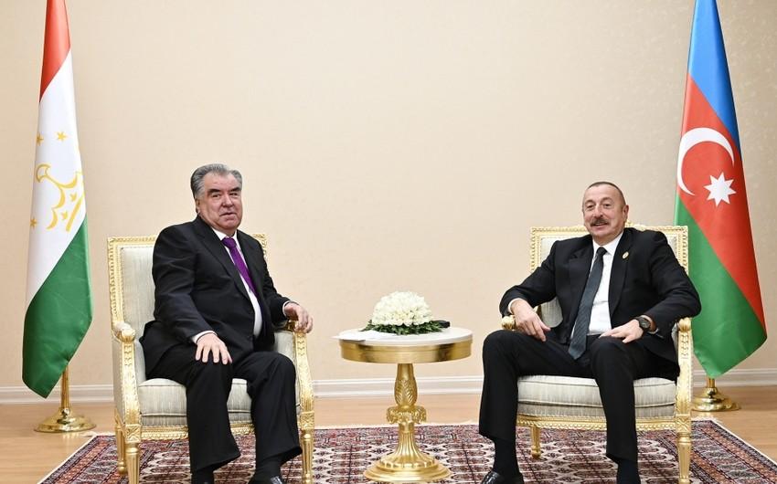 İlham Əliyev Tacikistan Prezidenti ilə görüşüb - Yenilənib