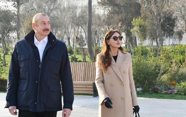 Prezidentlə xanımı açılışa qatıldı - Foto