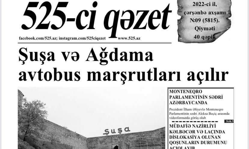 "525-ci qəzet"in 18 yanvar sayında nələr var? -  Anons