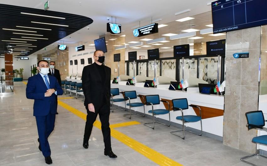 Prezident 2 saylı Gəncə regional “ASAN xidmət” mərkəzinin açılışında iştirak edib