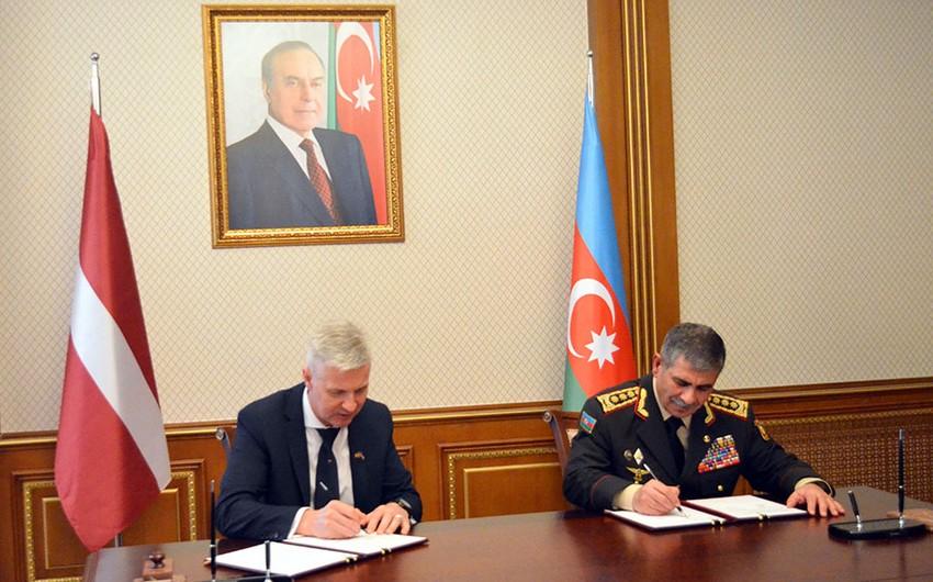 Azərbaycanla Latviya müdafiə sahəsində əməkdaşlıq sazişi imzalanıb