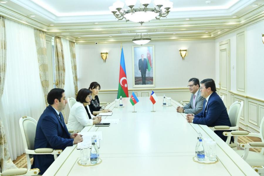 Sahibə Qafarova Çili səfiri ilə görüşüb