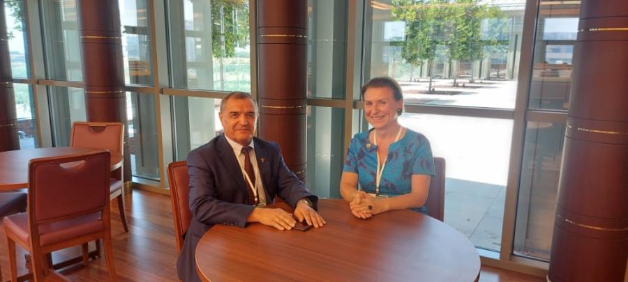 Kərim Tahirov İFLA prezidenti Barbara Lison ilə görüşüb