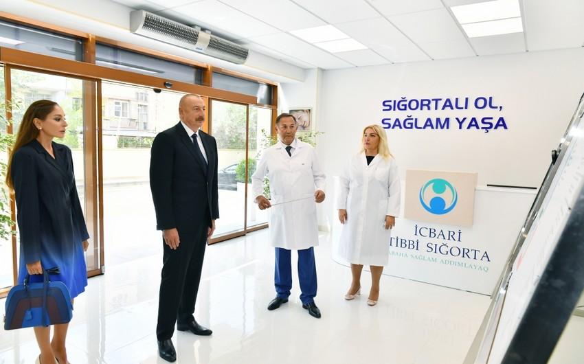 Prezident və xanımı Bakıda doğum evində aparılmış əsaslı təmirdən sonra yaradılan şəraitlə tanış olublar