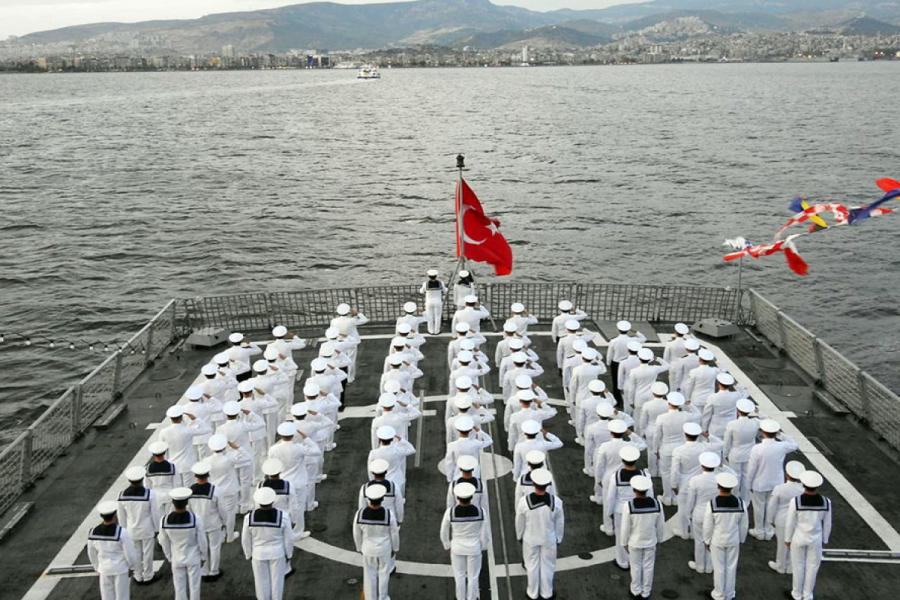 Türkiyə Hərbi Dəniz Donanmasında Anım Gününə həsr olunan tədbir keçirilib - Foto