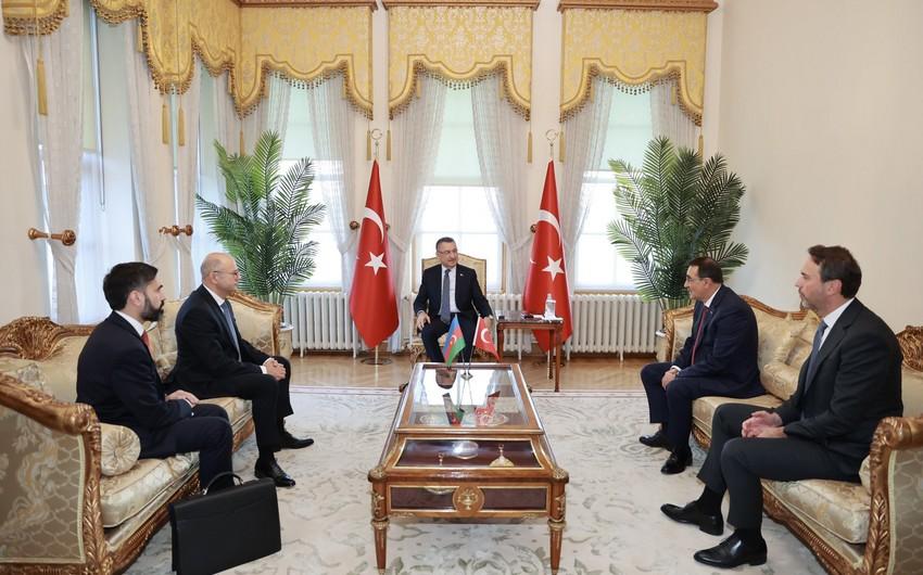 Pərviz Şahbazov Türkiyənin vitse-prezidenti ilə görüşüb