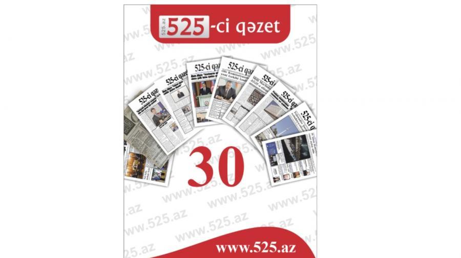 "525"-30: Yubiley təbrikləri