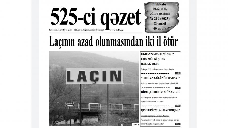 “525-ci qəzet”in 1 dekabr sayında nələr var? -  ANONS