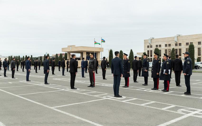 Vətən müharibəsi iştirakçıları və şəhid ailəsinin üzvü polis orqanlarında xidmətə qəbul olunub