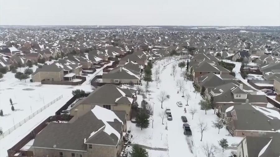 Texasda buz fırtınası minlərlə insanı işıqsız qoyub