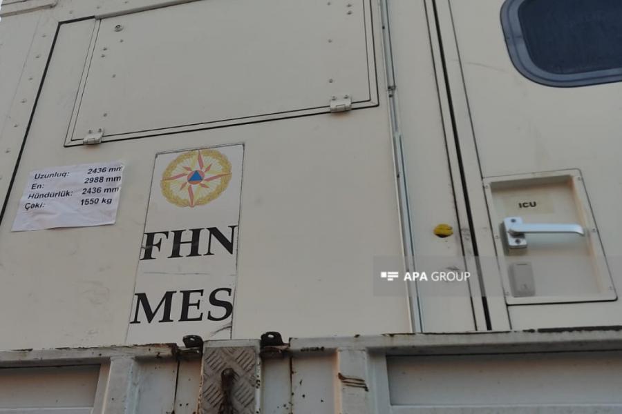 FHN tərəfindən Kahramanmaraşda mobil səhra hospitalı quraşdırılır