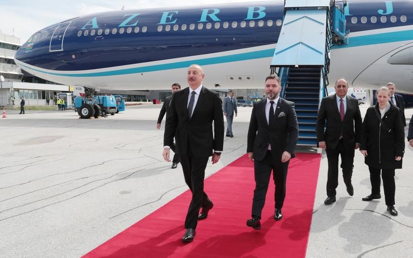 Prezident İlham Əliyev Bosniya və Herseqovinaya rəsmi səfərə gedib