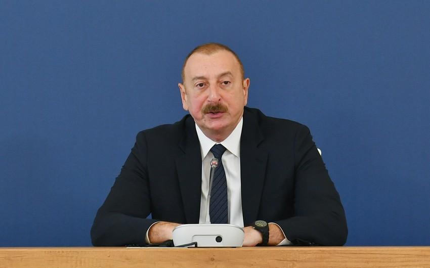Dövlət başçısı: "İşğal dövründə Şuşanın dağıdılması bir daha göstərir ki, o, heç vaxt ermənilər üçün doğma şəhər olmamışdır"