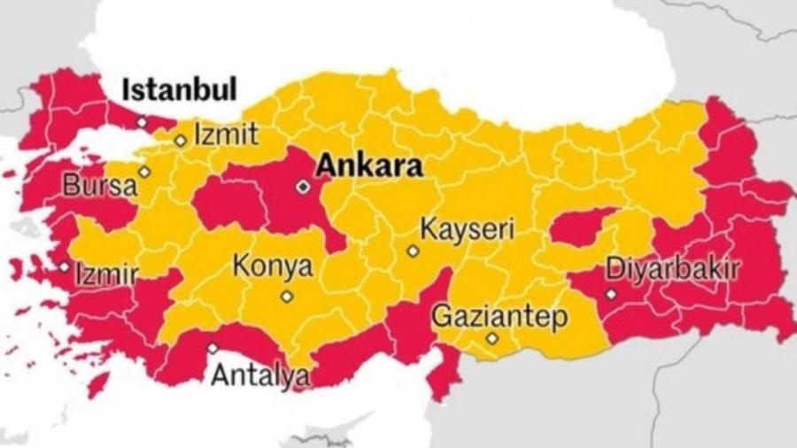 "Le Monde"nin Türkiyə xəritəsi yunanları narahat edib